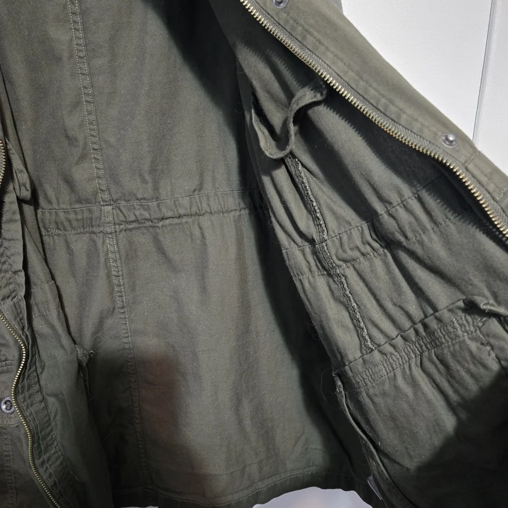 Torrid Olive and Gray Utility Jacket - Picture 6 of 7